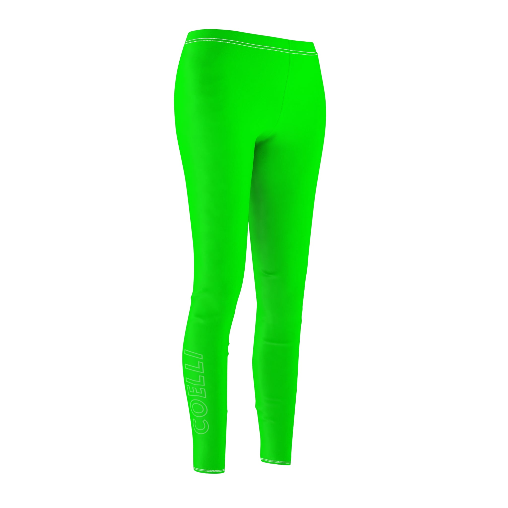 Lime Green Women’s Brushed Suede Leggings