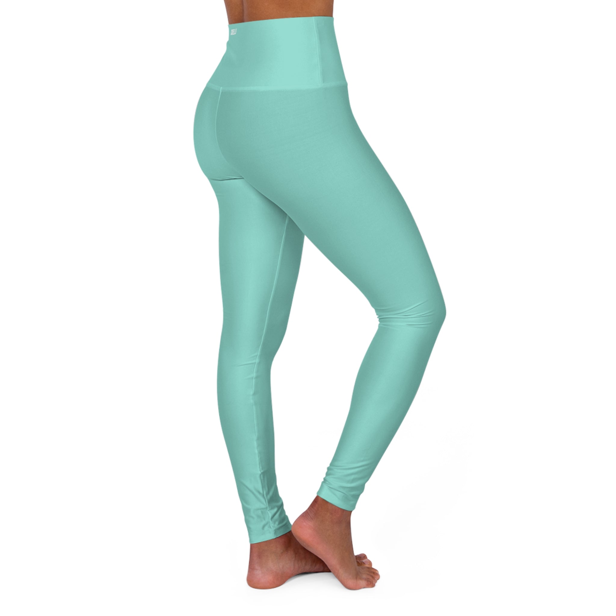 Minty Vibrant Women’s Fashion High Waisted Leggings