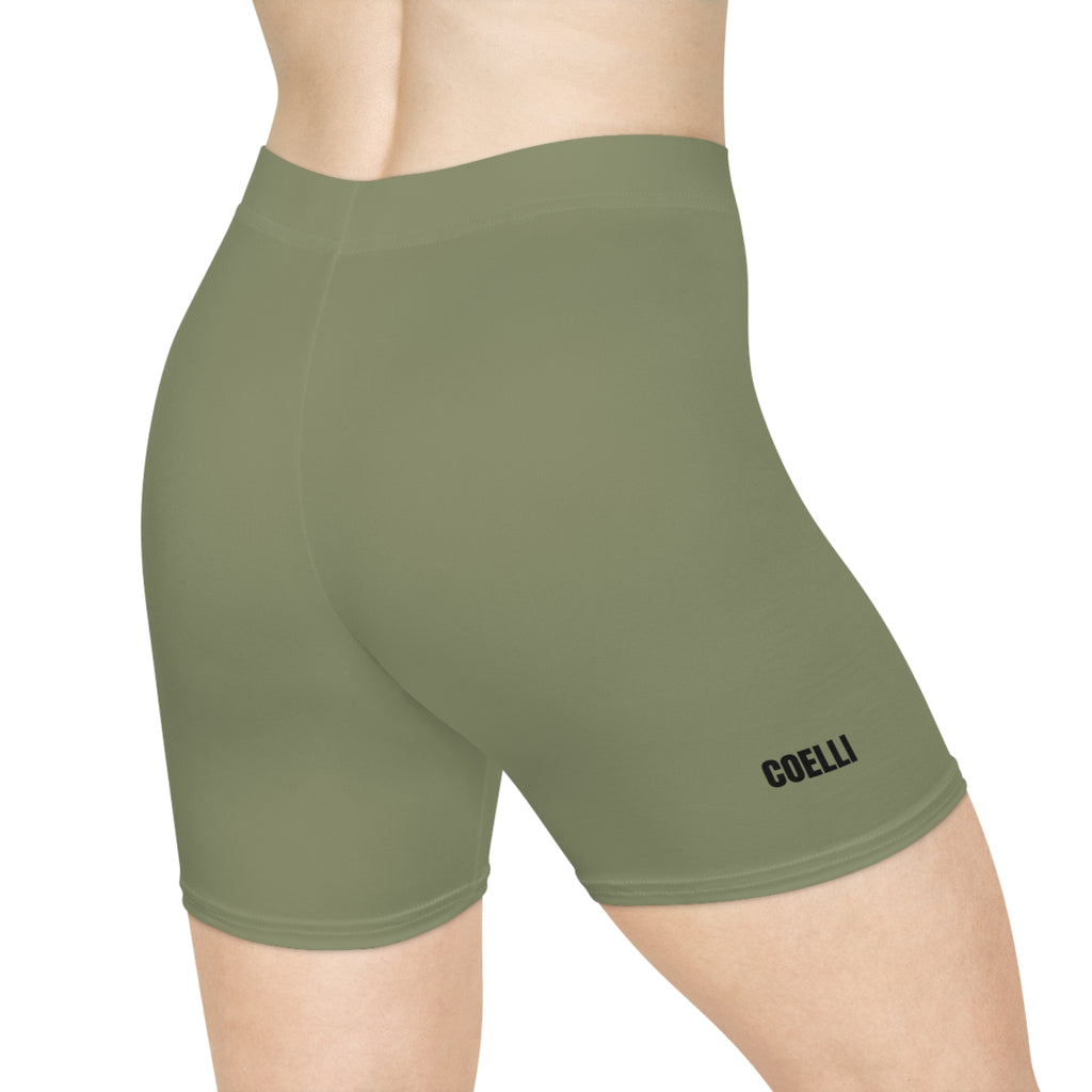 Army Green Women's Biker Shorts