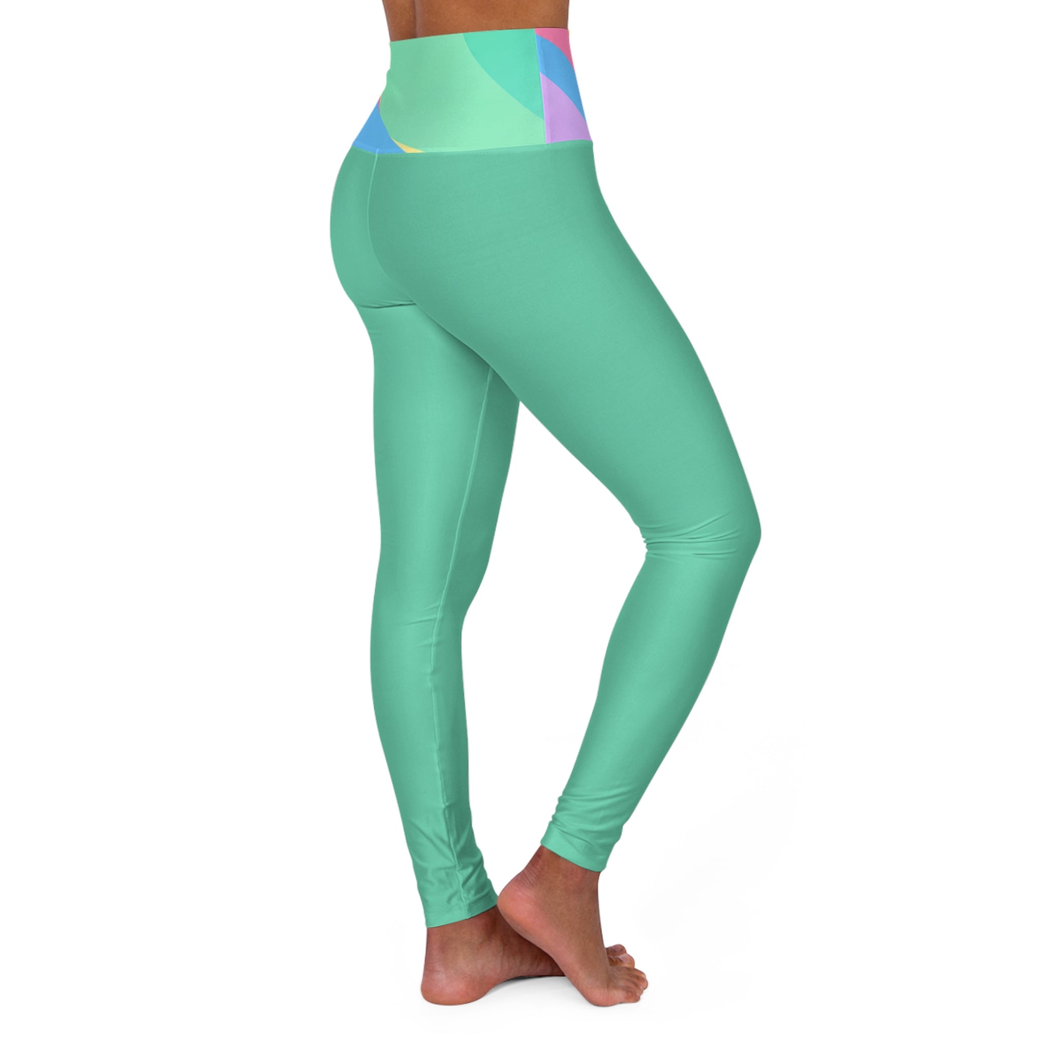 ColorMe Mint Women’s Fashion High Waisted Leggings