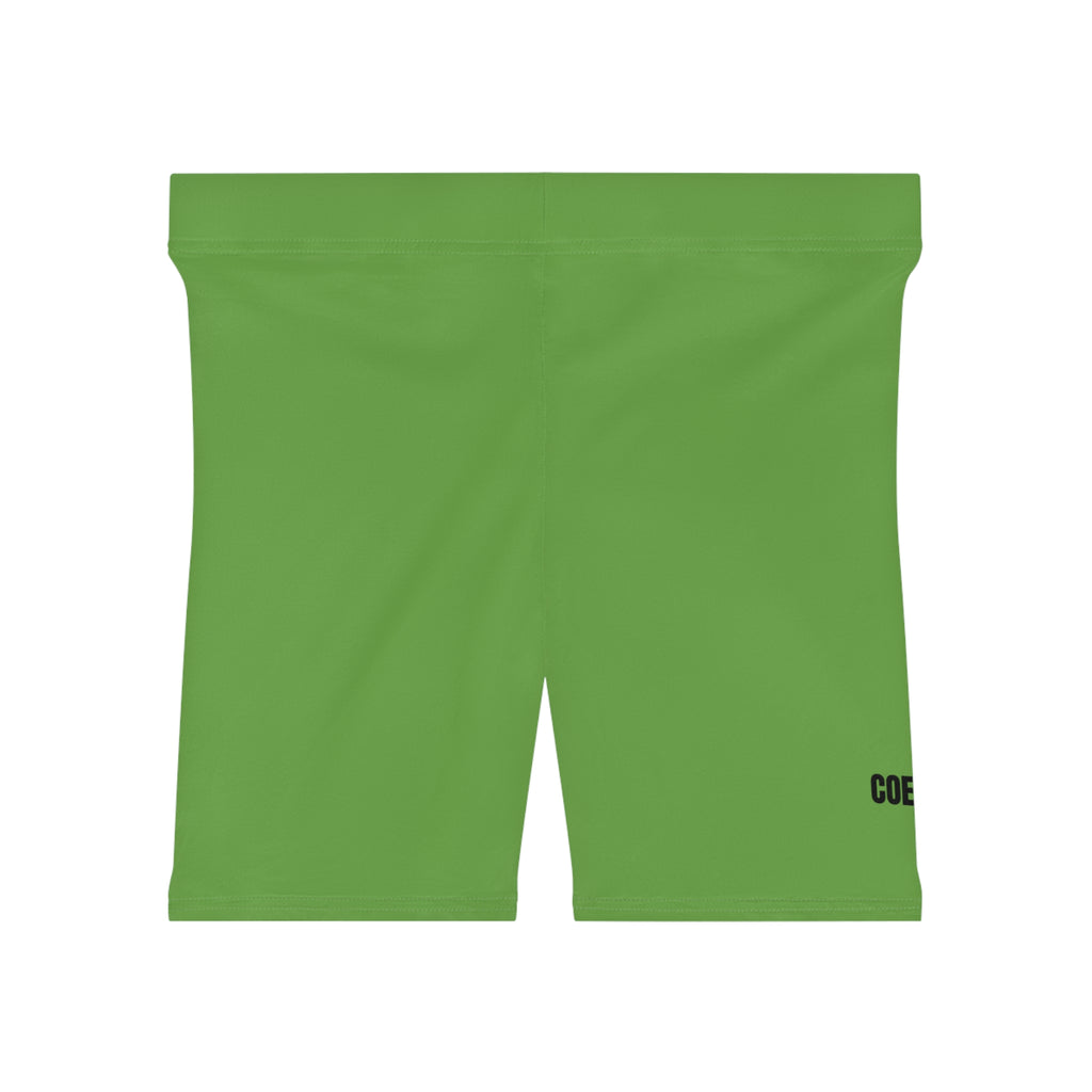 Green Women's Yoga Shorts