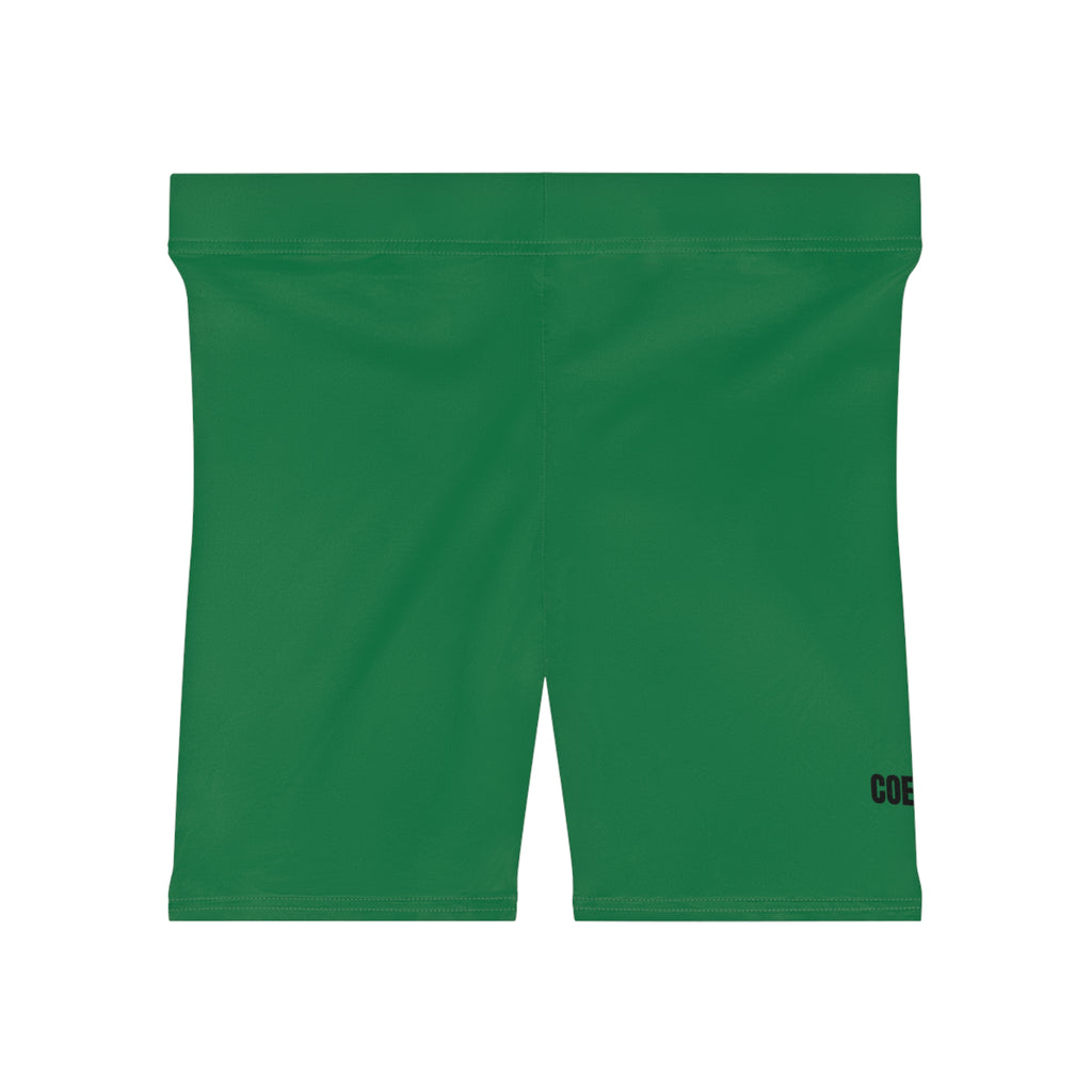 Dark Green Women's Biker Shorts