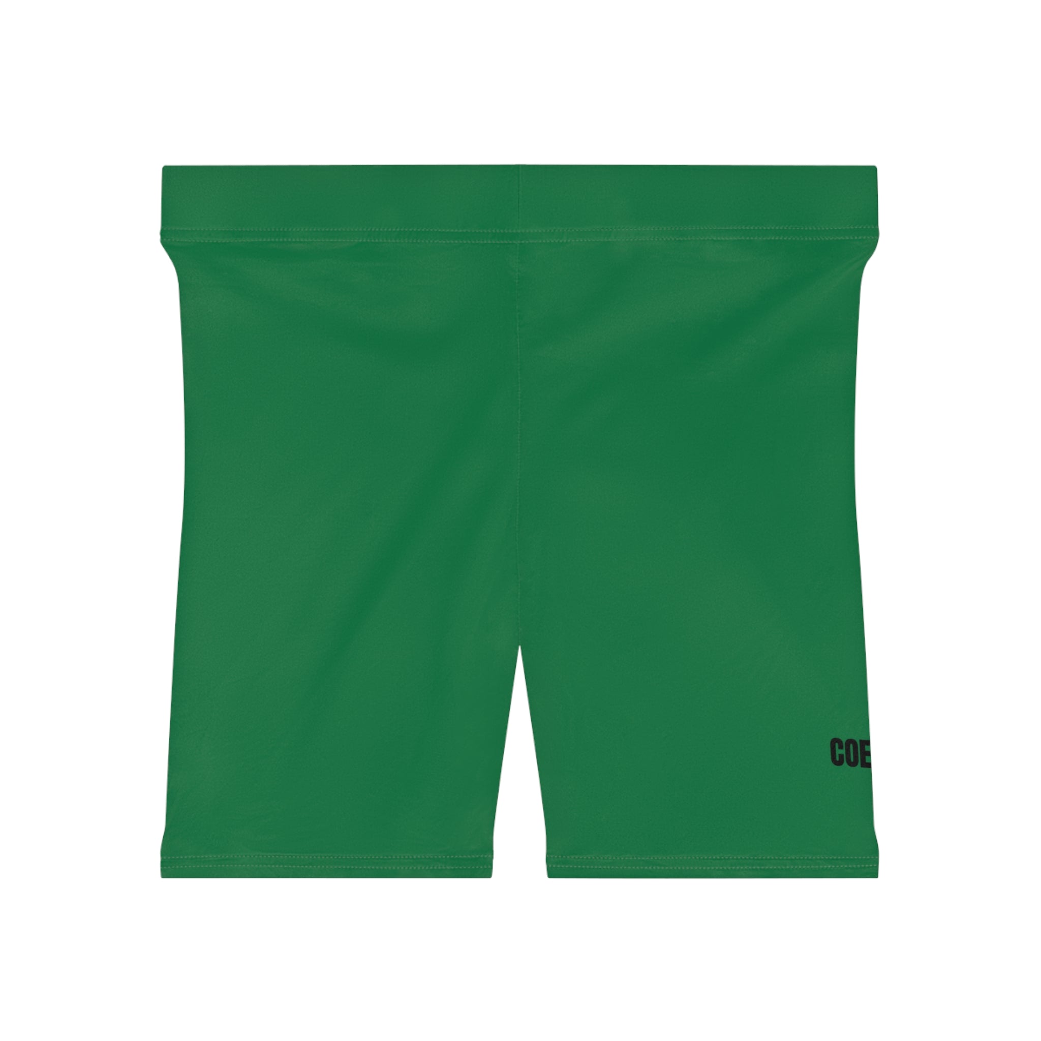 Dark Green Women's Biker Shorts