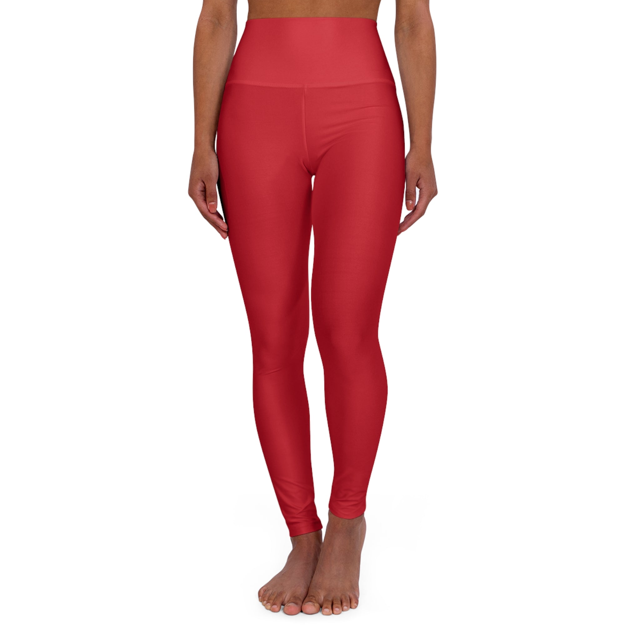 Dark Red Women’s Fashion High Waisted Leggings