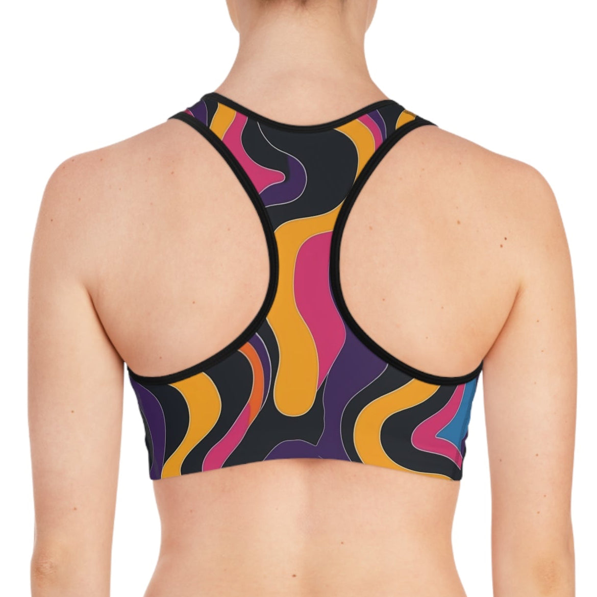 Retrowave Colorblock Activewear Top