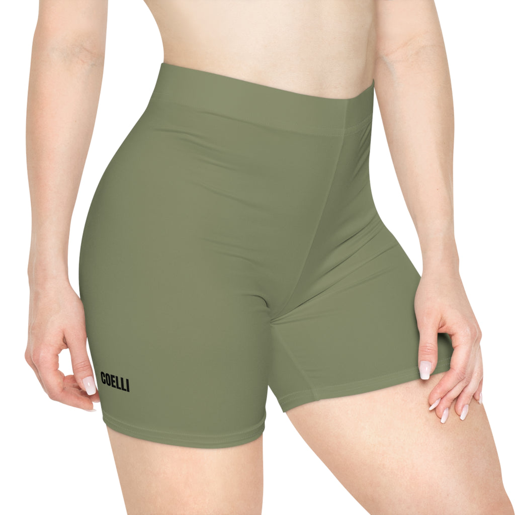 Army Green Women's Biker Shorts