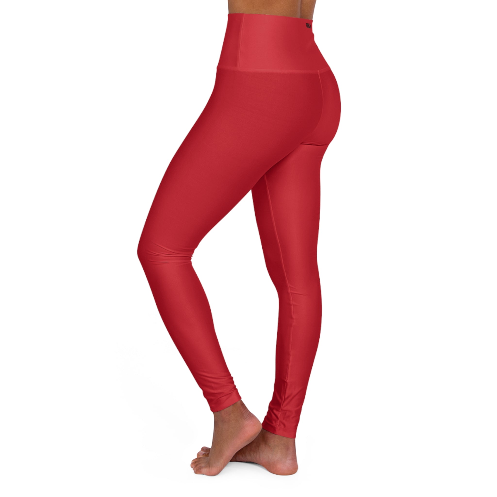 Dark Red Women’s Fashion High Waisted Leggings