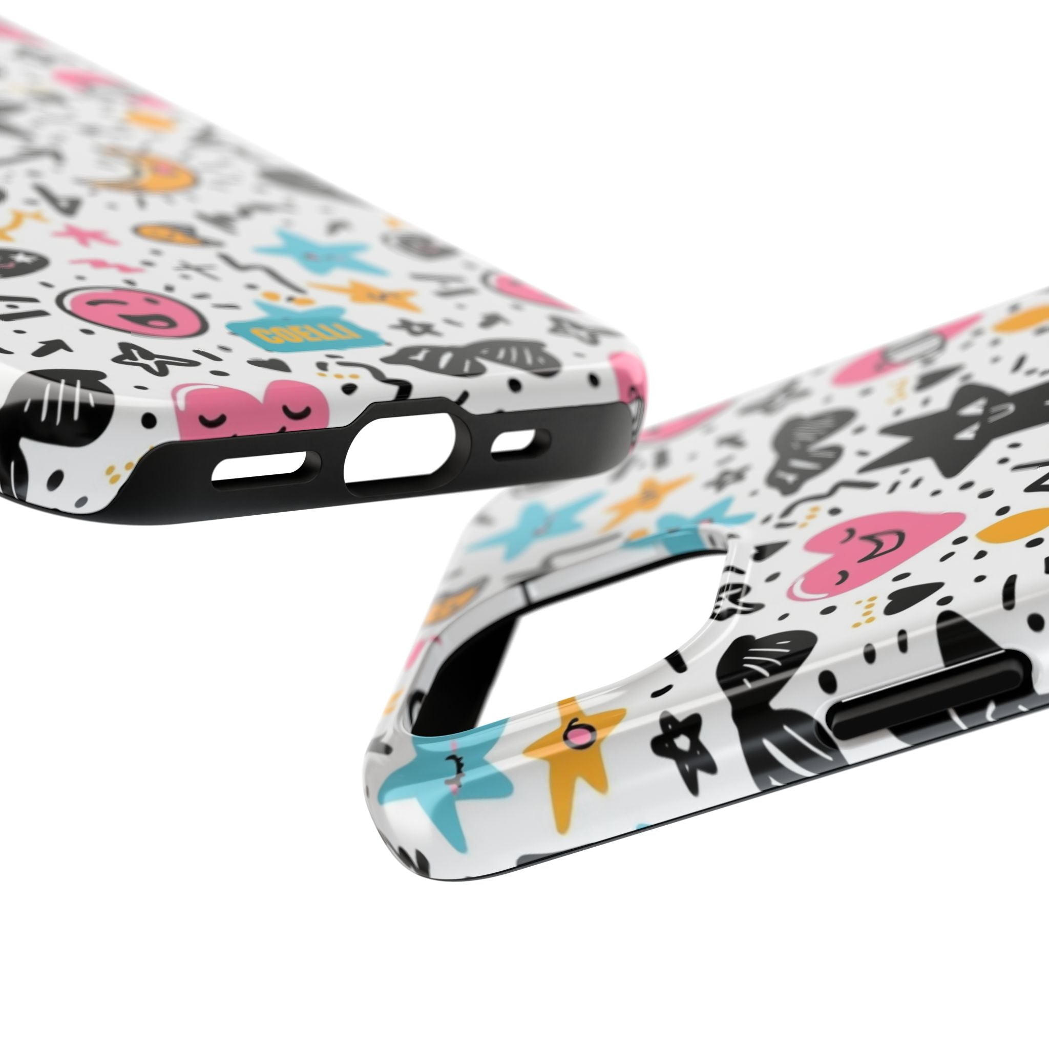 Stars & Hearts Doodle Tough Phone Case | iPhone & Galaxy Models