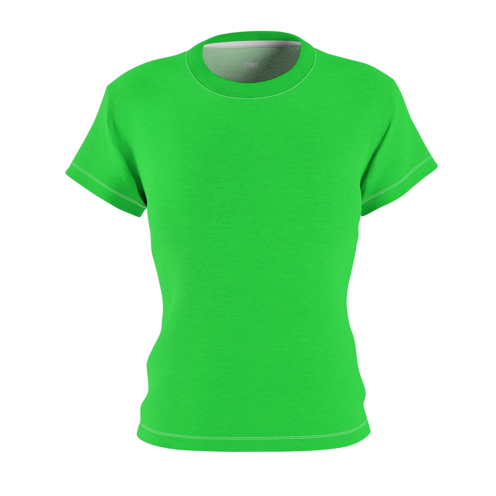Neon Green Women's Essential Solid Tee