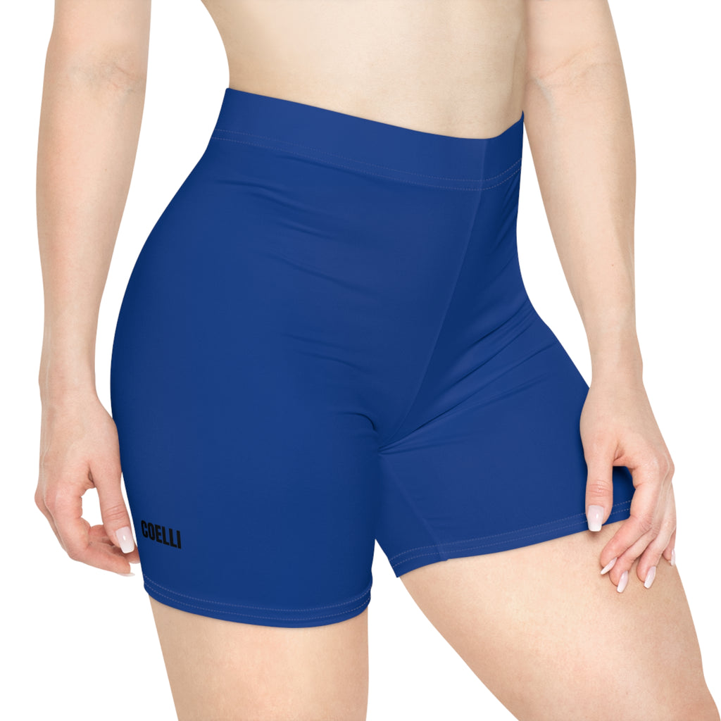 Dark Blue Women's Biker Shorts