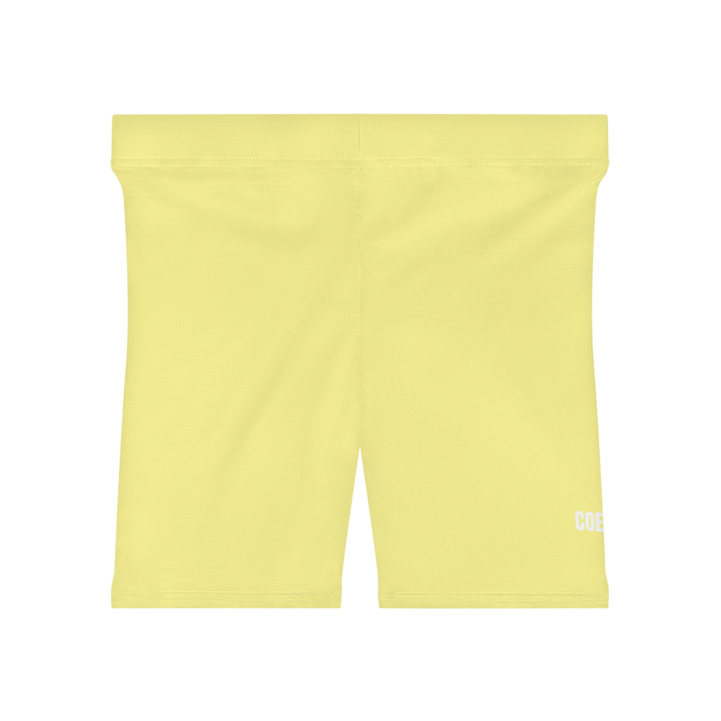 Soft Yellow Women's Biker Shorts