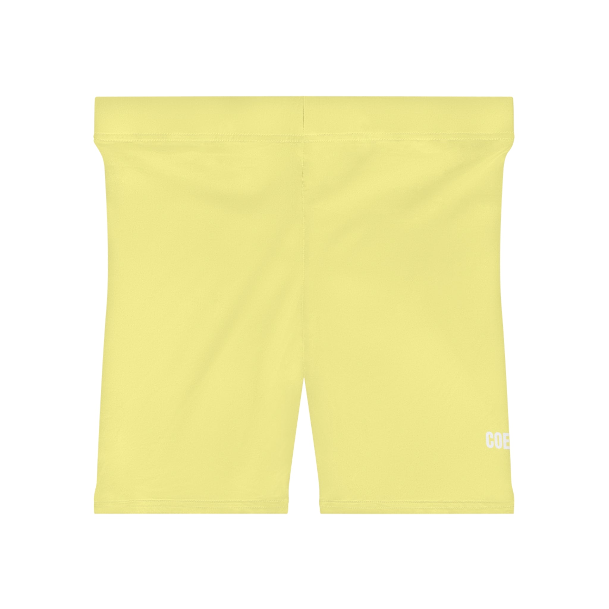 Soft Yellow Women's Biker Shorts