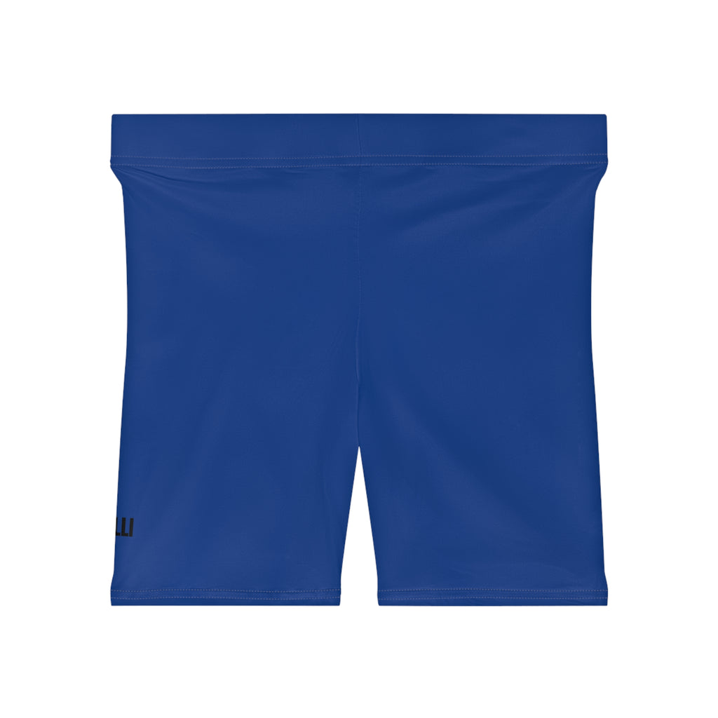 Dark Blue Women's Biker Shorts