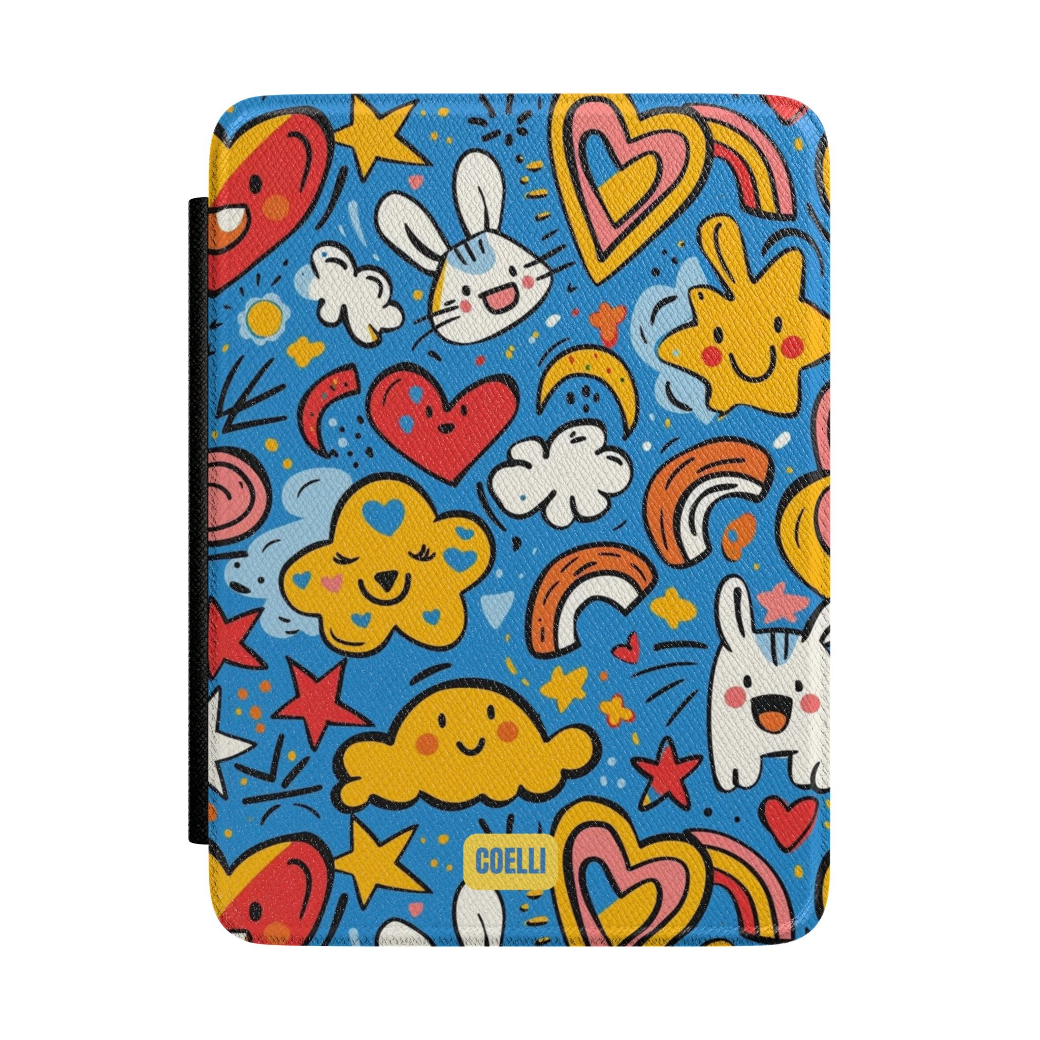 Rainbow Bunnies Doodle Kindle Protective Case