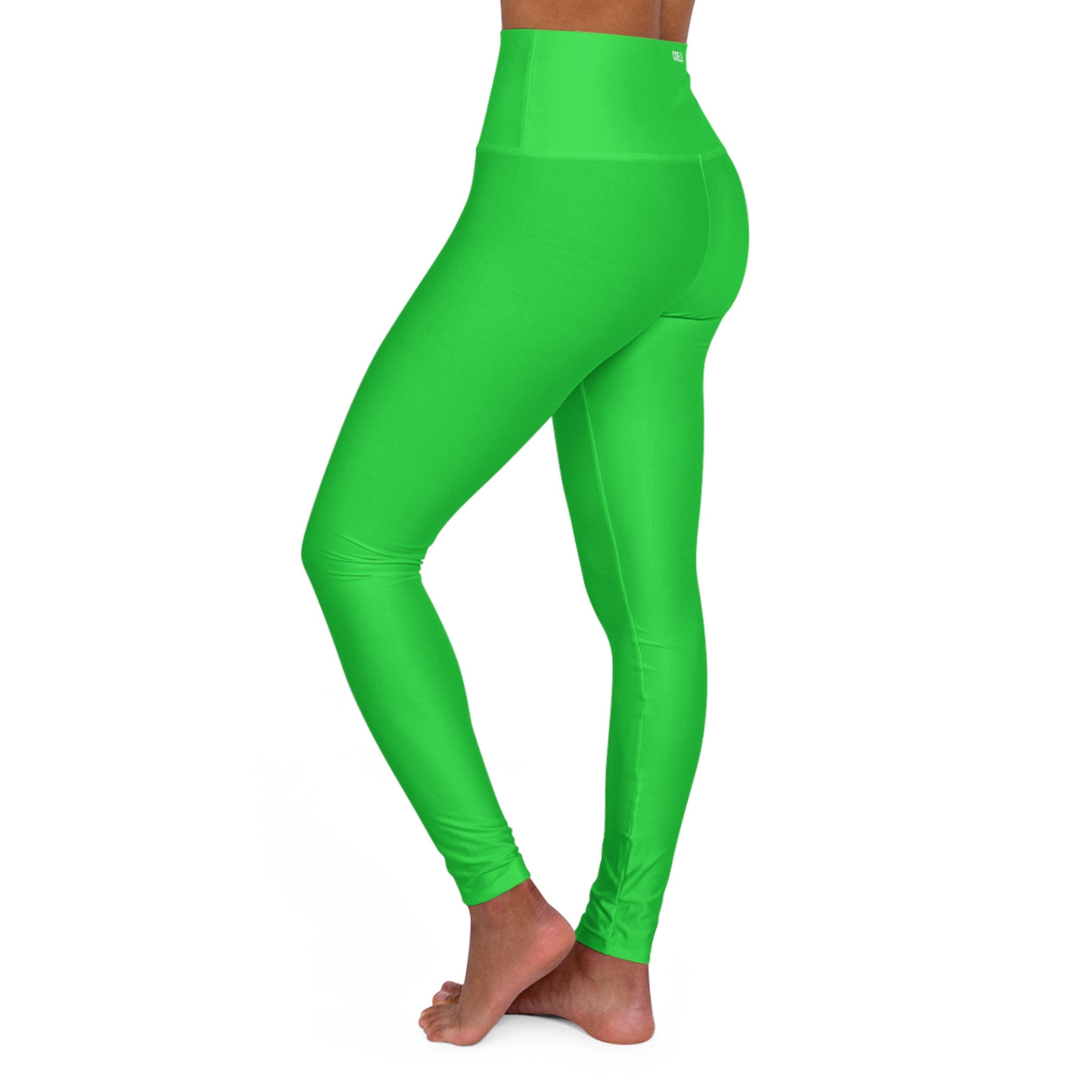 Neon Green Women’s Fashion High Waisted Leggings