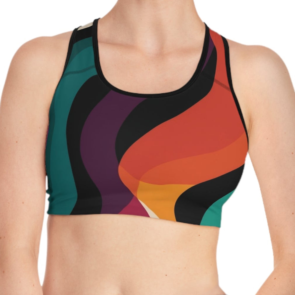 Retro Wave Women’s Activewear Top