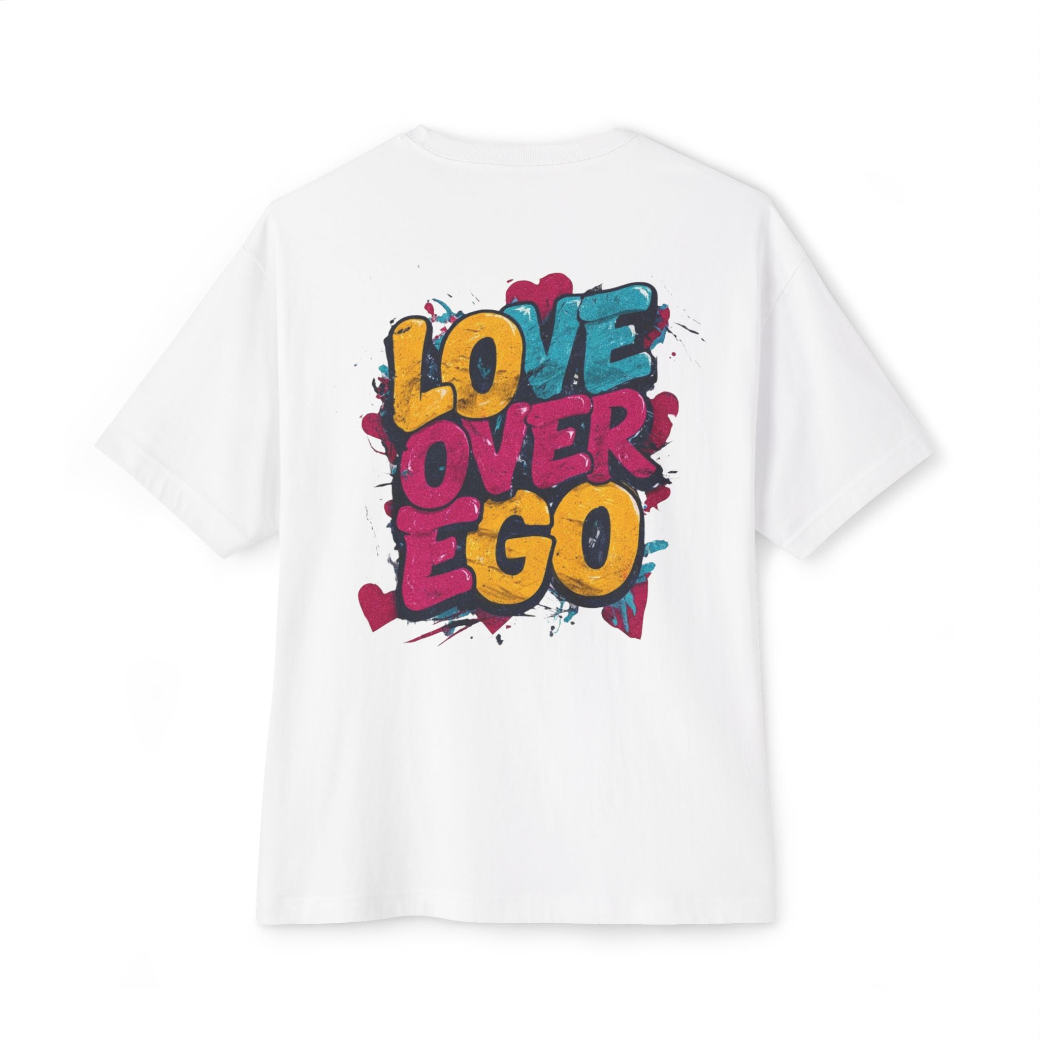 Love Over Ego Women’s Oversized Boxy T‑Shirt