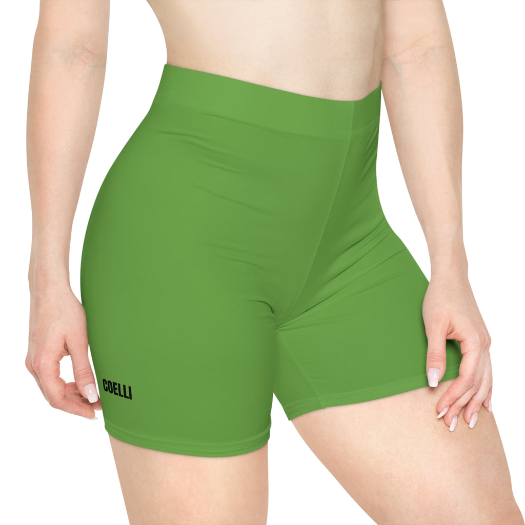 Green Women's Yoga Shorts