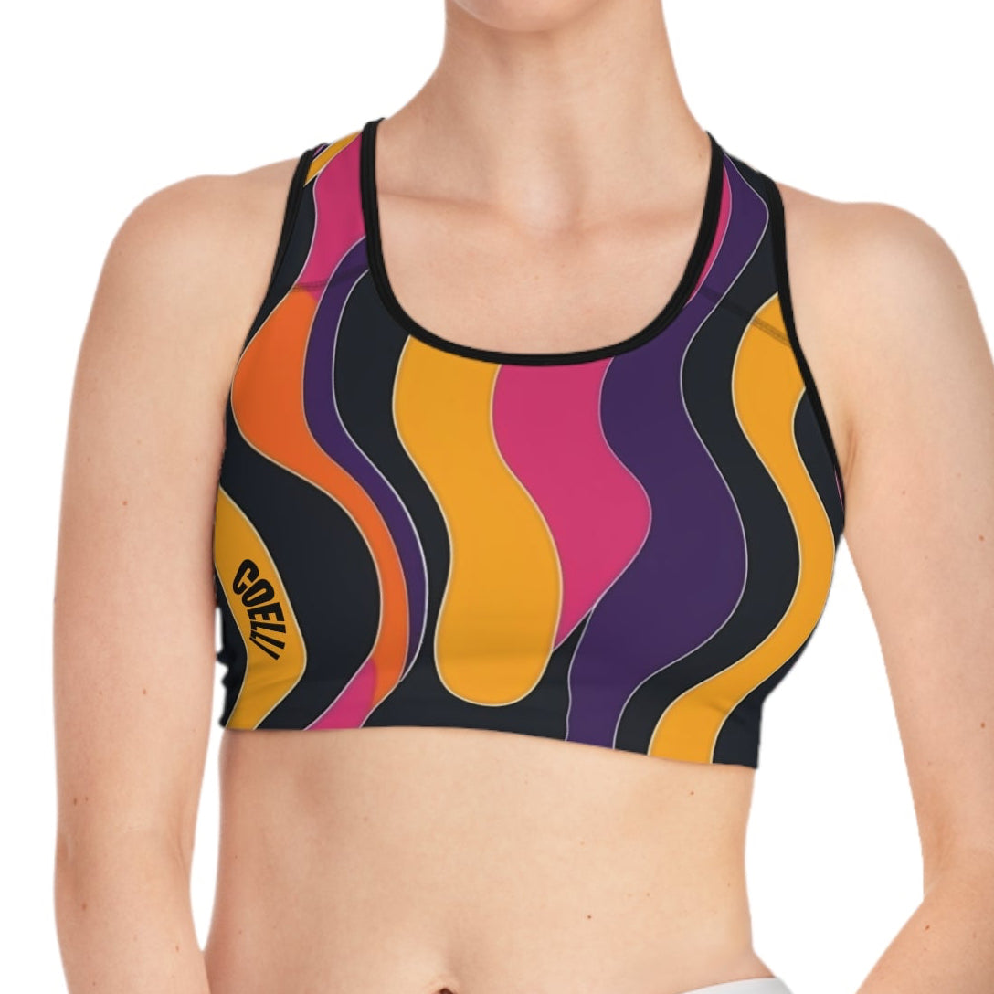 Retrowave Colorblock Activewear Top