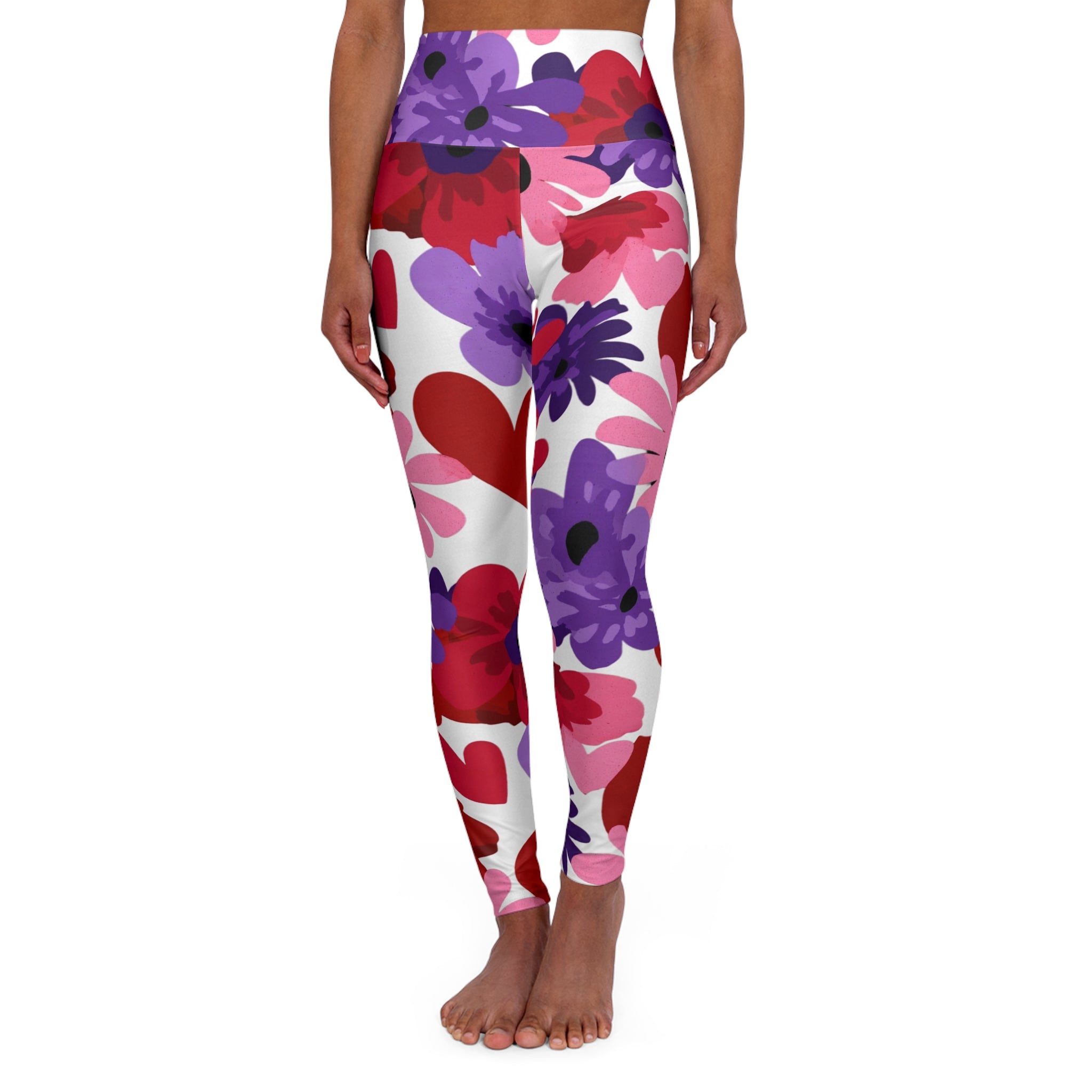 Floral Burst Women’s High Waisted Leggings