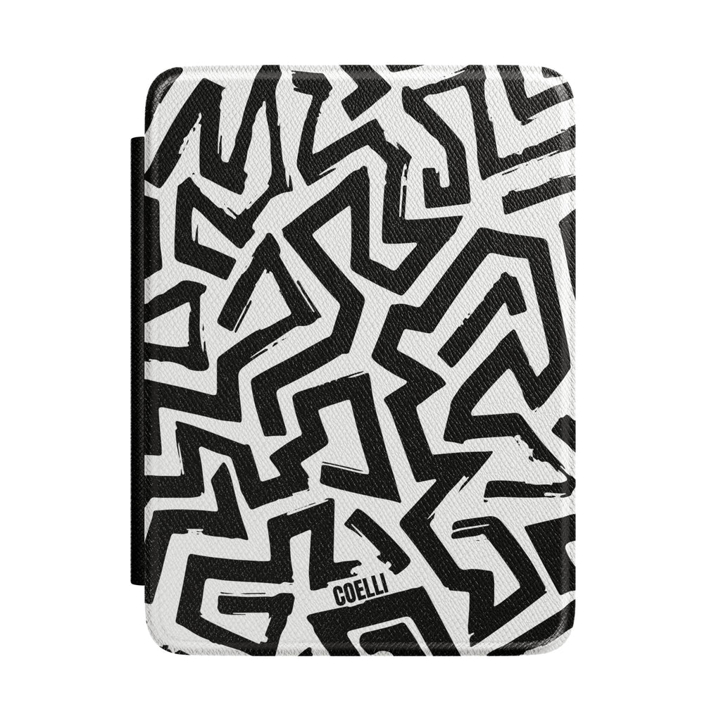 Black & White Geometric Abstract Kindle Protective Case