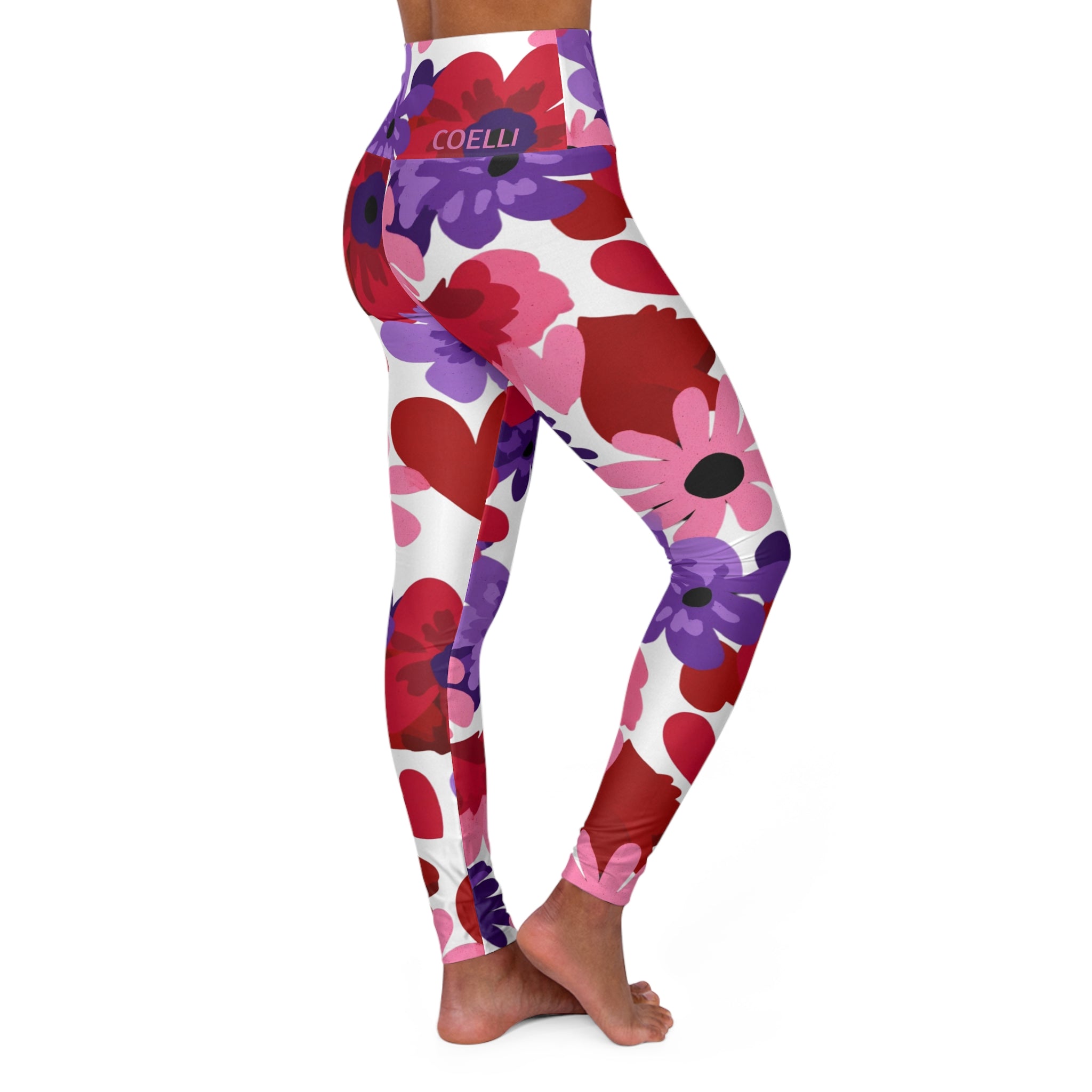 Floral Burst Women’s High Waisted Leggings