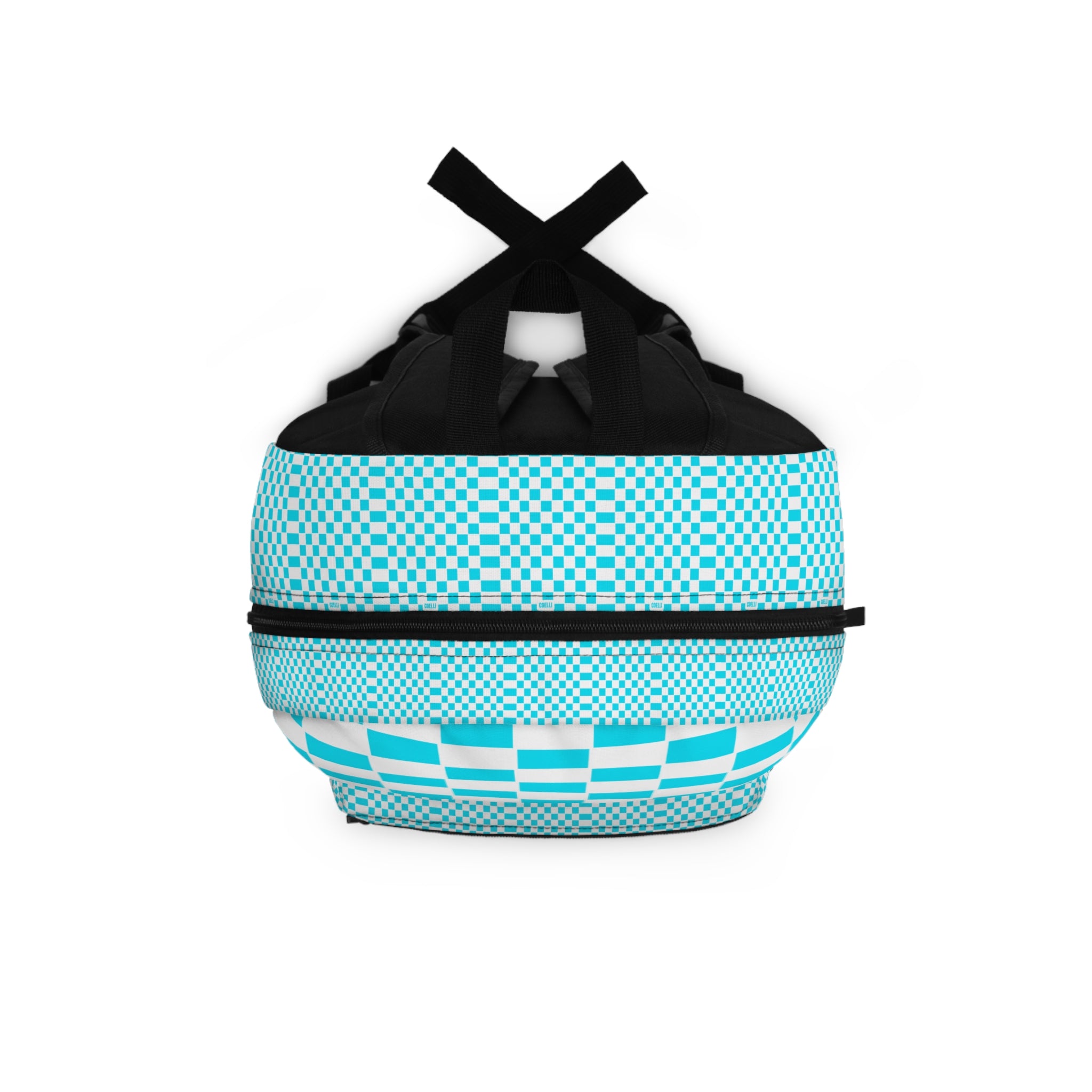 Turquoise Checkerboard Backpack