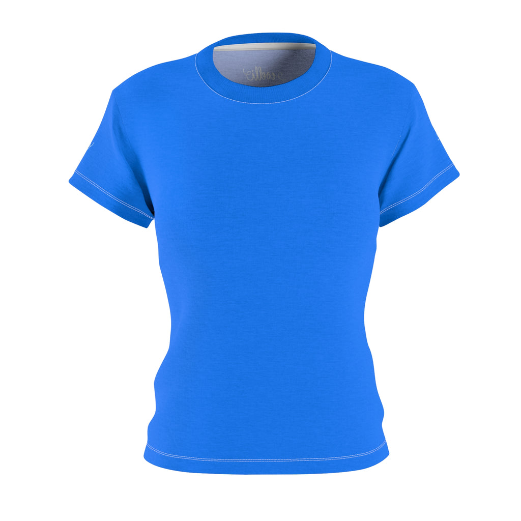 Azure Blue Women's Fitted Tee