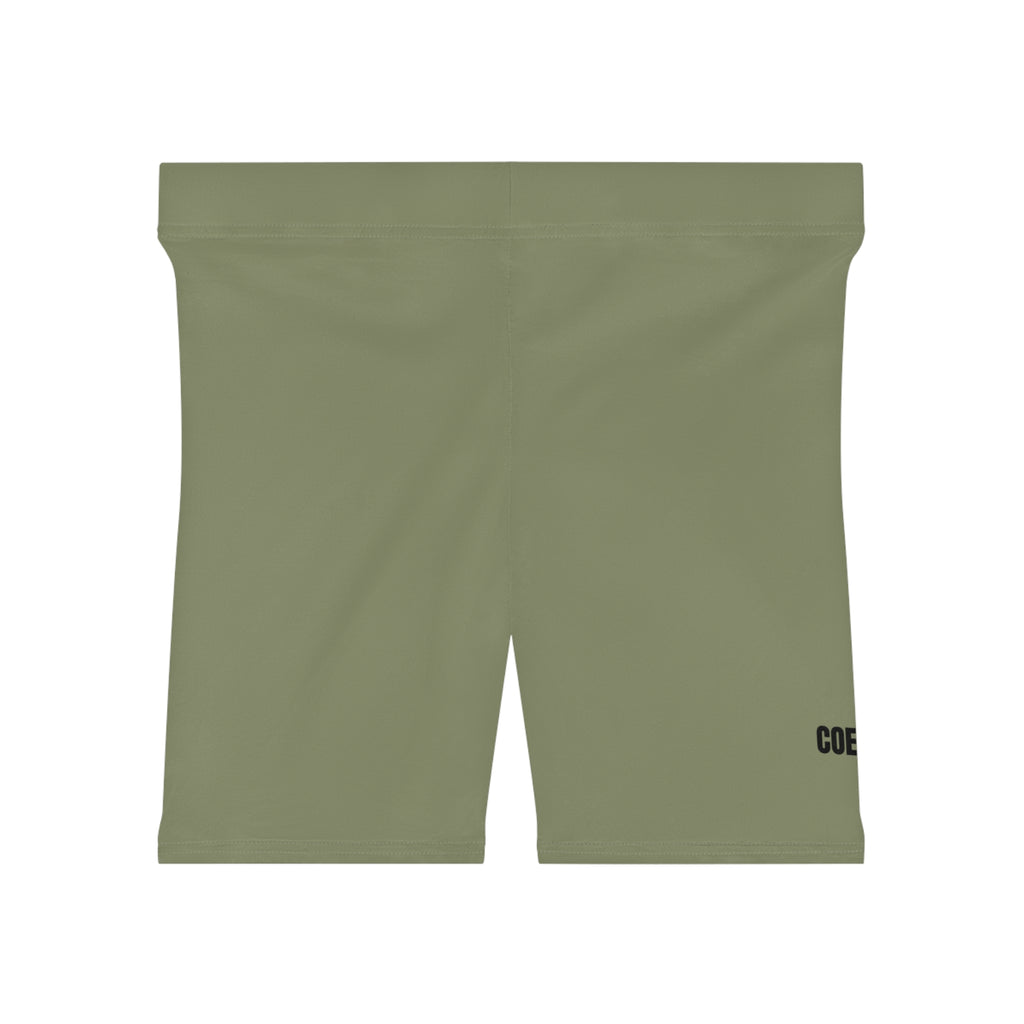 Army Green Women's Biker Shorts