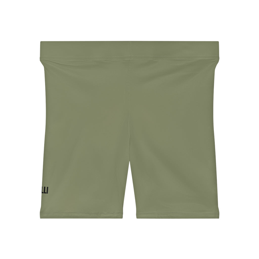 Army Green Women's Biker Shorts