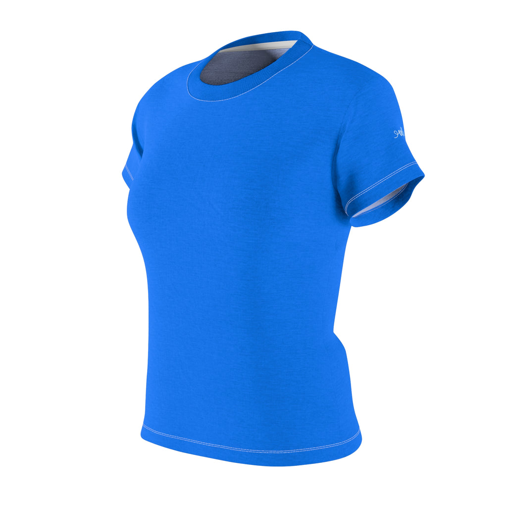 Azure Blue Women's Fitted Tee