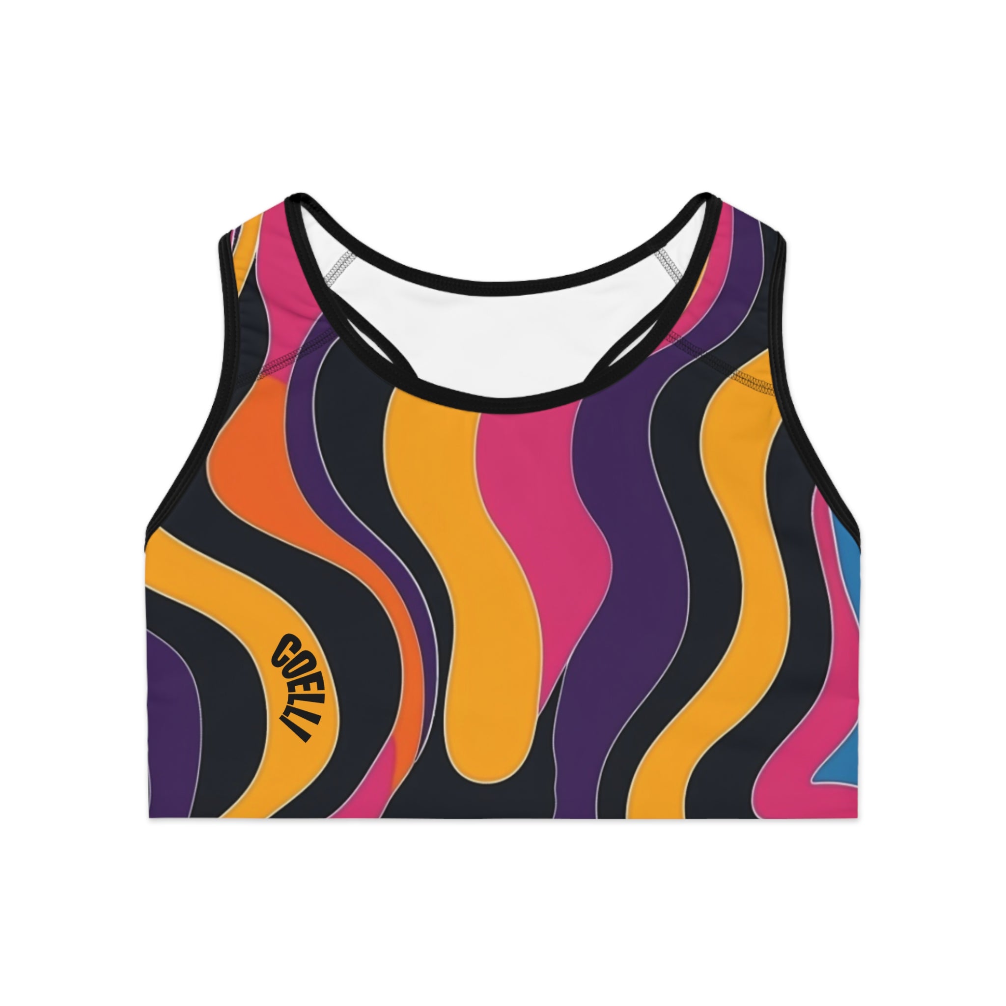 Retrowave Colorblock Activewear Top