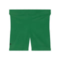 Dark Green Women's Biker Shorts