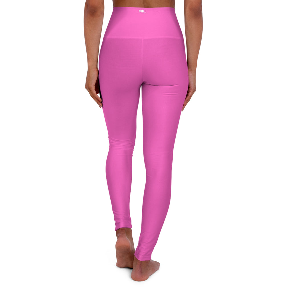 Pink Vibrant Women’s Fashion High Waisted  Leggings