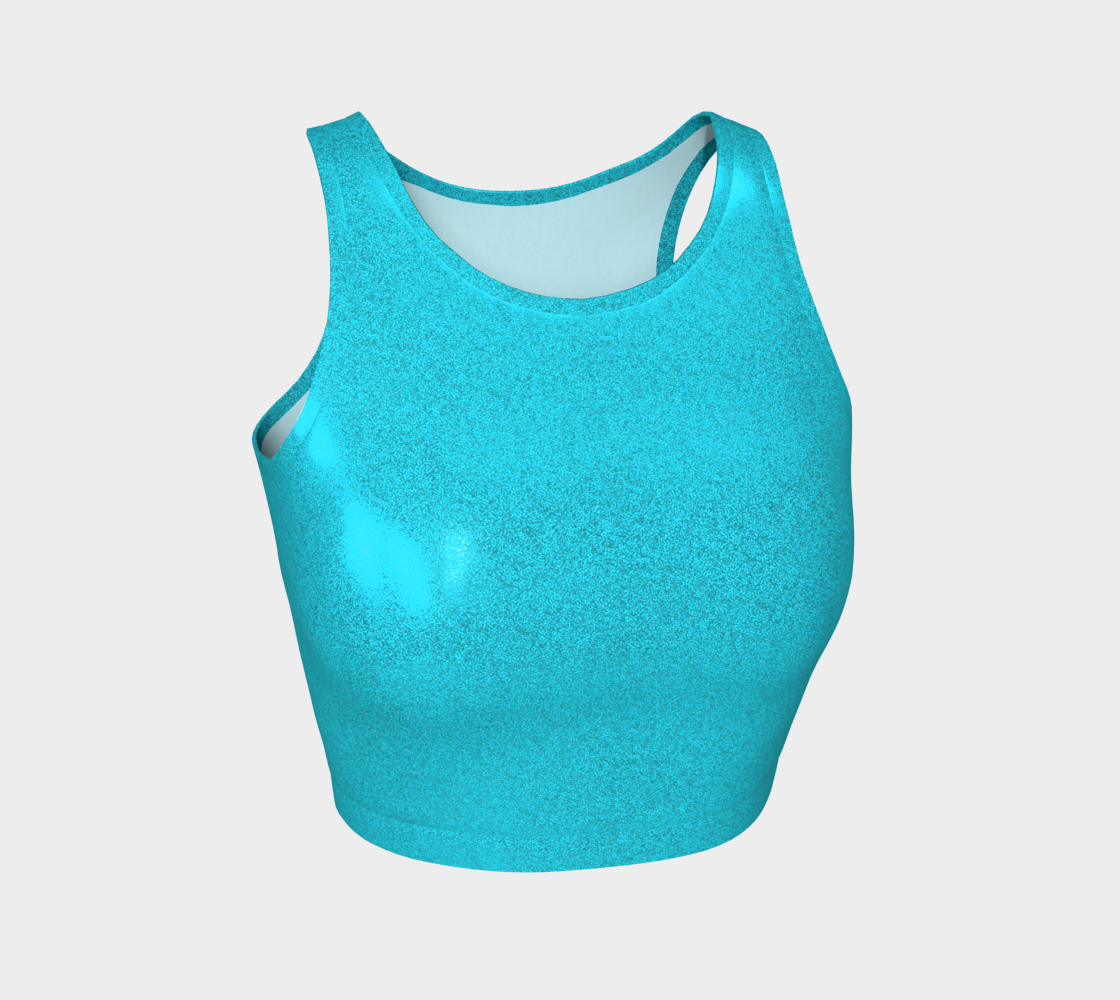 Icy Cyan Women’s Crop Top