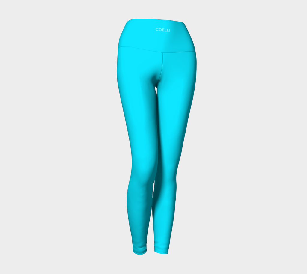 Icy Cyan Women’s High Waisted Leggings