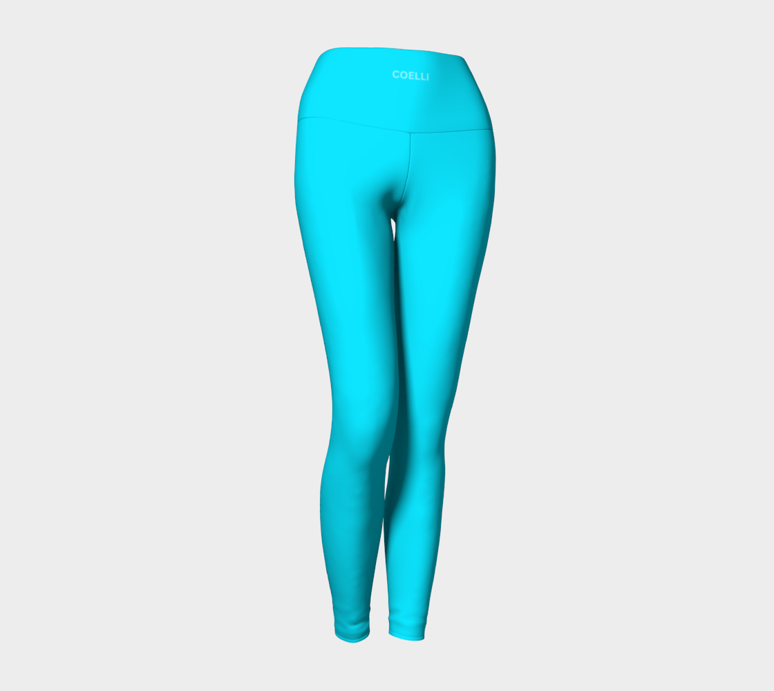 Icy Cyan Women’s High Waisted Leggings