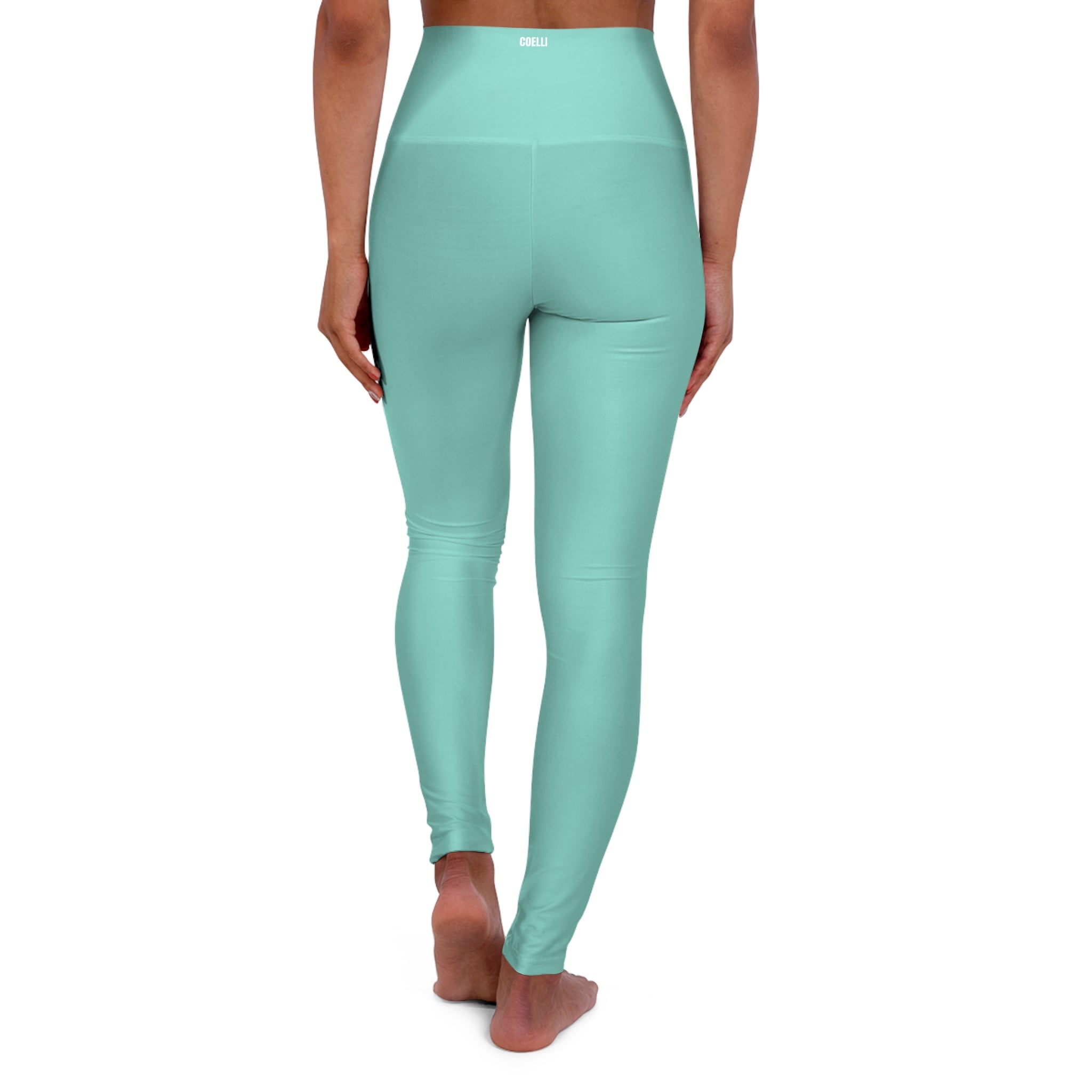 Minty Vibrant Women’s Fashion High Waisted Leggings