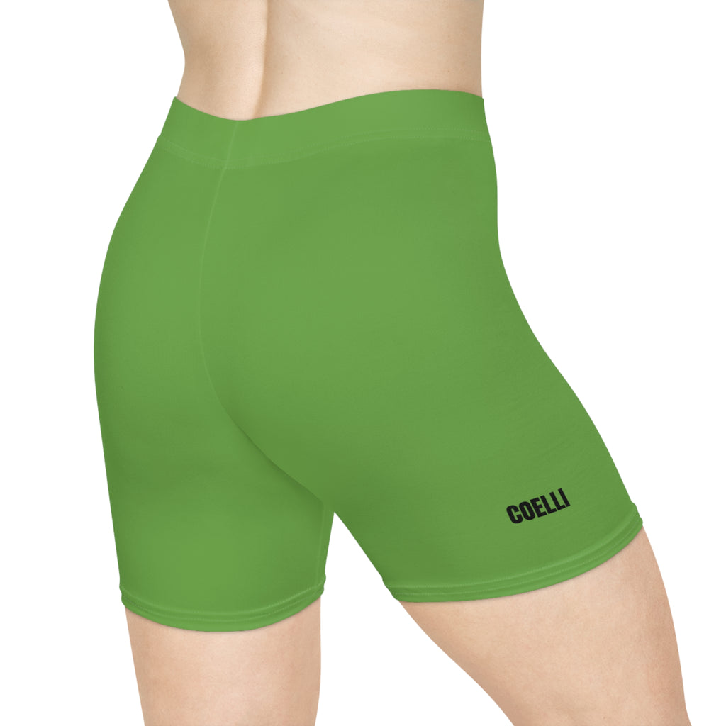 Green Women's Yoga Shorts