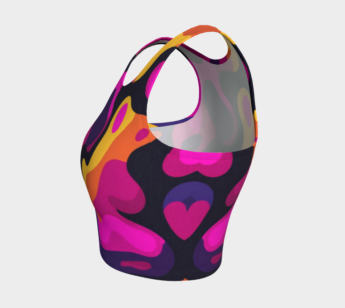 Abstract Pop Art Women’s Crop Top