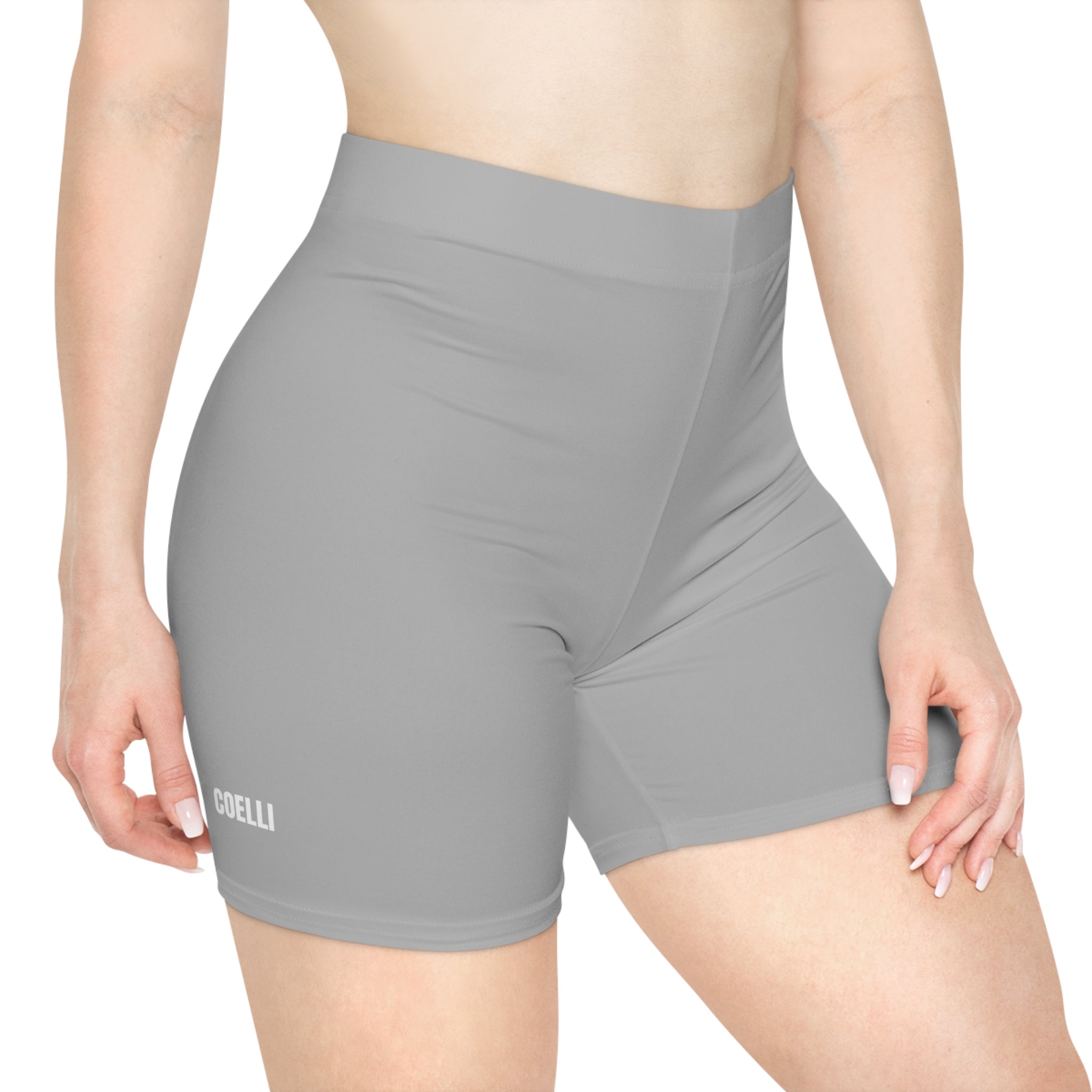 Light Grey Women's Biker Shorts