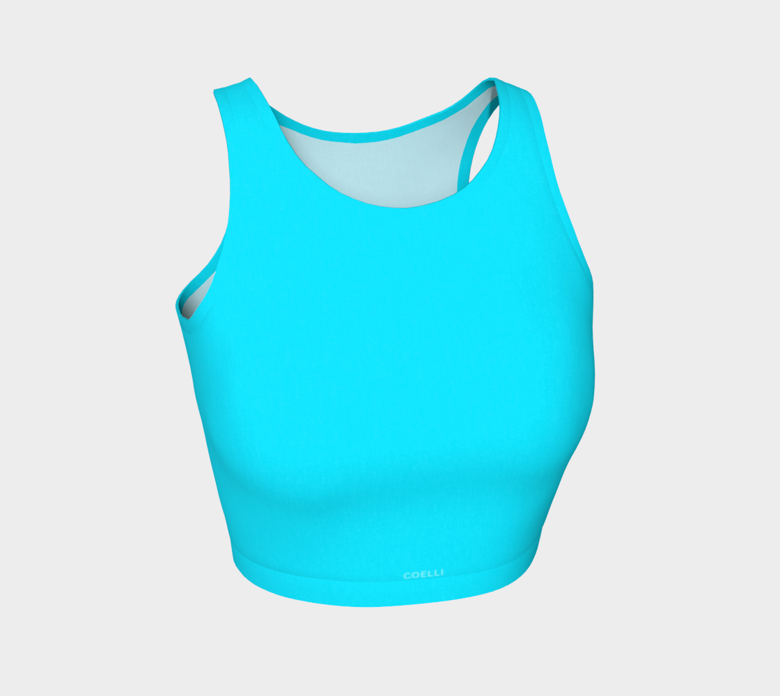Icy Cyan Women’s Crop Top