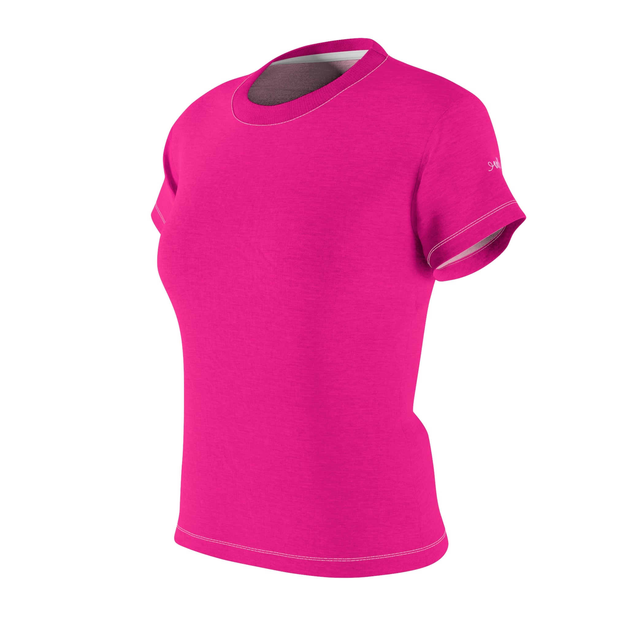 Electric Pink Women's Fitted Tee
