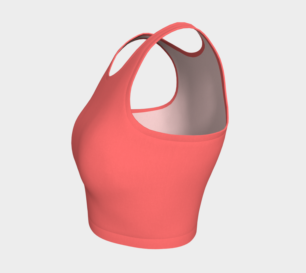 Coral Echo Women’s Crop Top