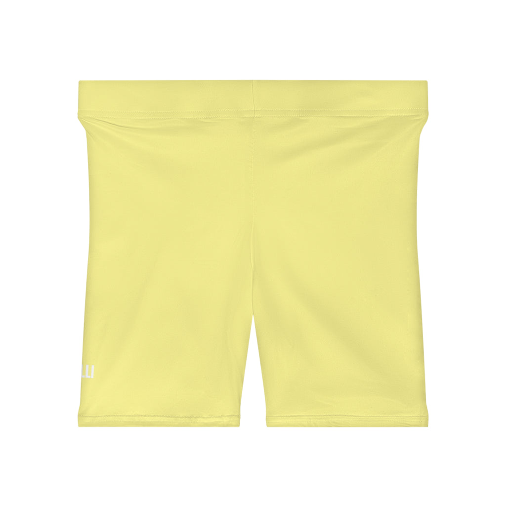 Soft Yellow Women's Biker Shorts