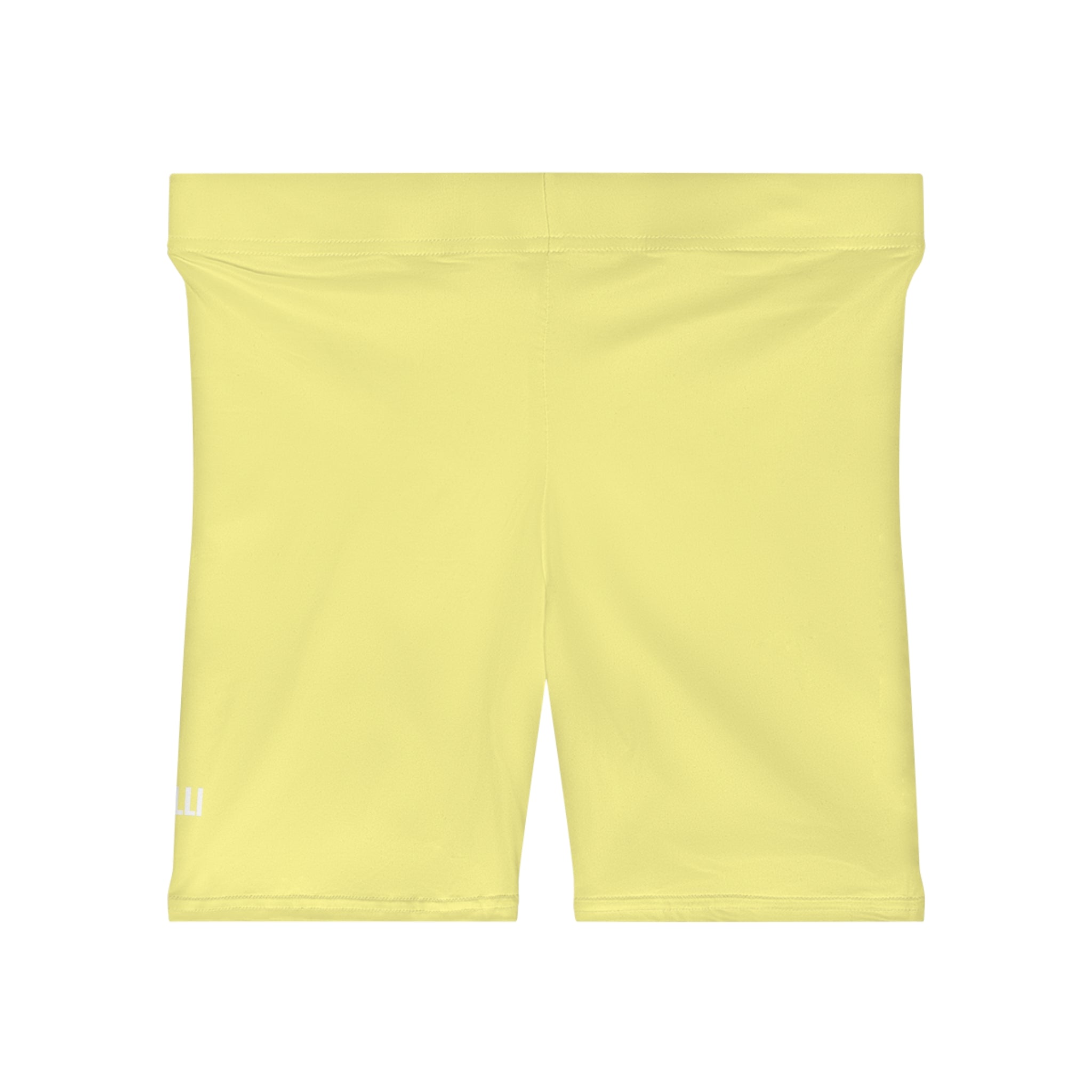 Soft Yellow Women's Biker Shorts