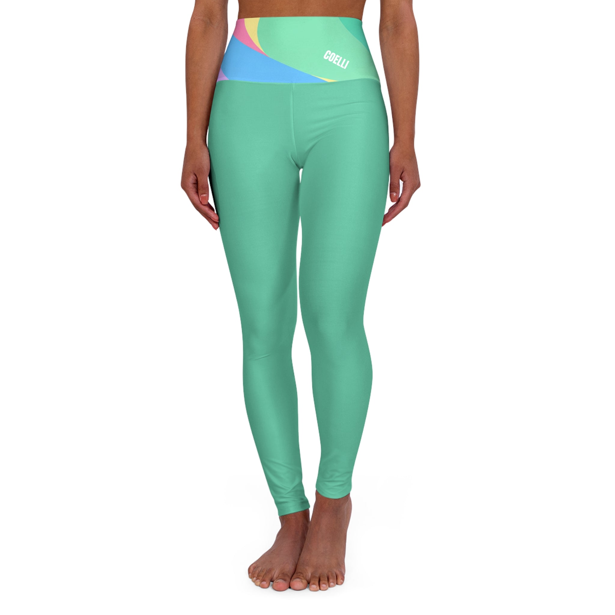 ColorMe Mint Women’s Fashion High Waisted Leggings