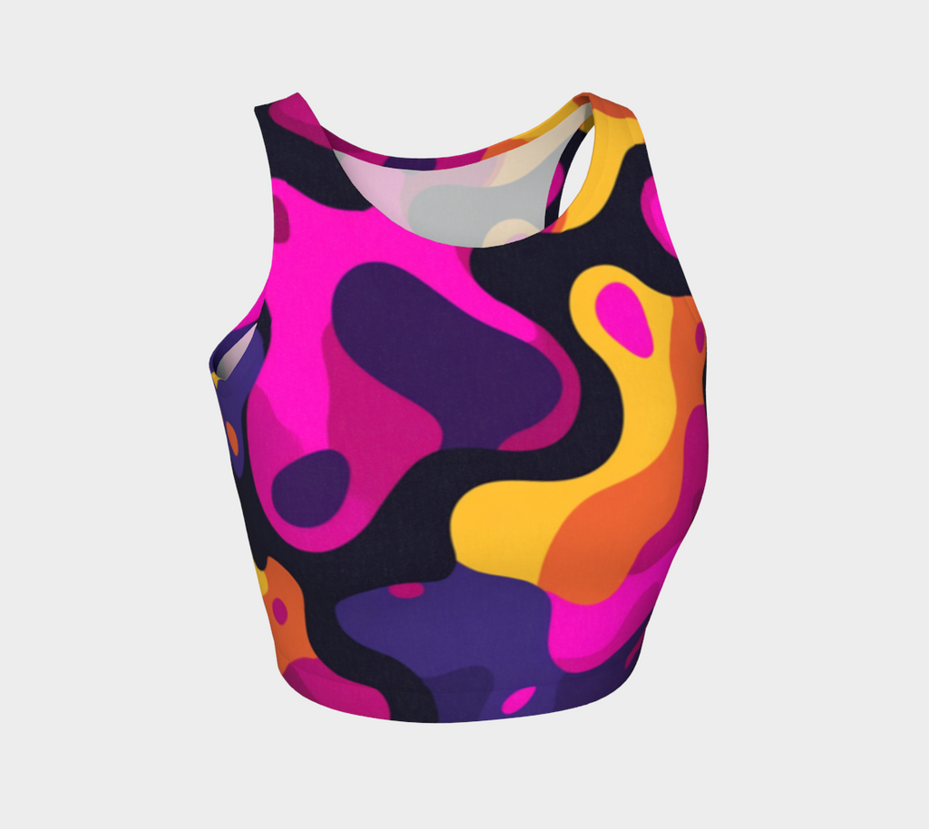 Abstract Pop Art Women’s Crop Top
