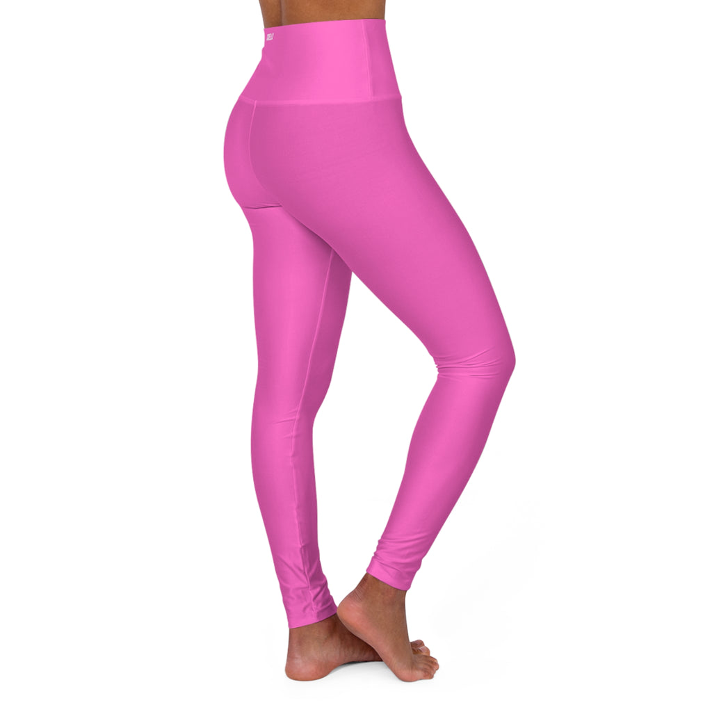 Pink Vibrant Women’s Fashion High Waisted  Leggings