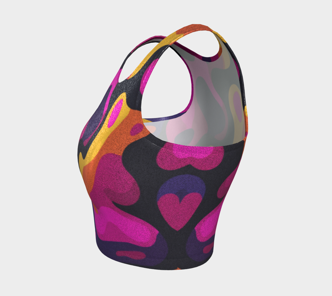 Abstract Pop Art Women’s Crop Top